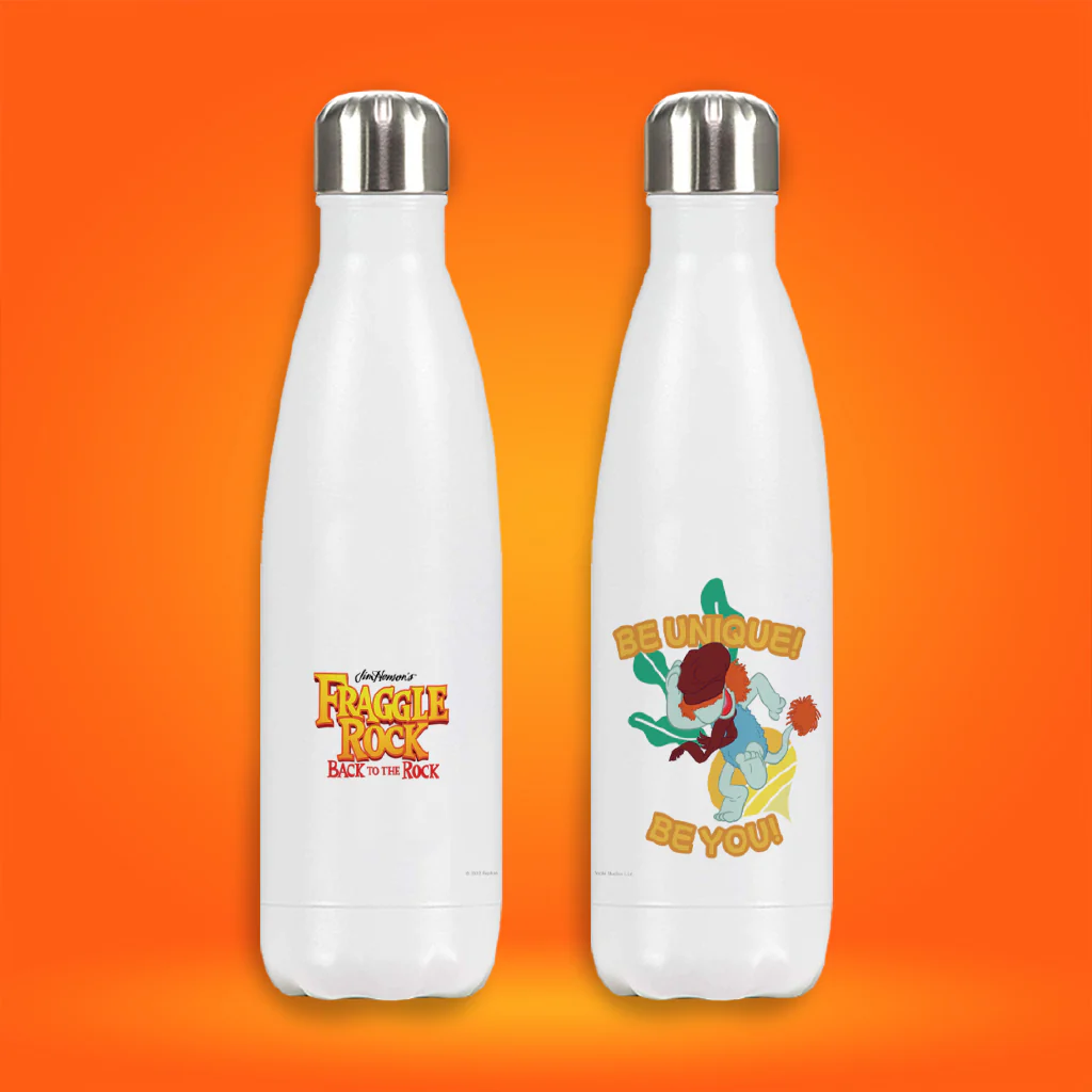 Be Unique! Be You! Fraggle Rock Premium Water Bottle - Image 2