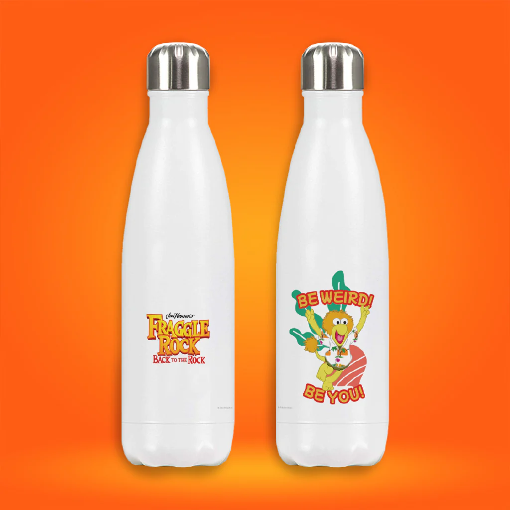 Be Weird! Be You! Fraggle Rock Premium Water Bottle - Image 2