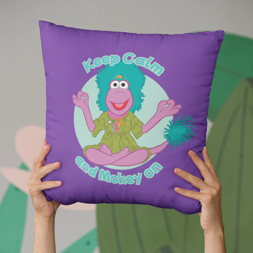 Keep Calm and Mokey on Fraggle Rock Cushion - Image 2