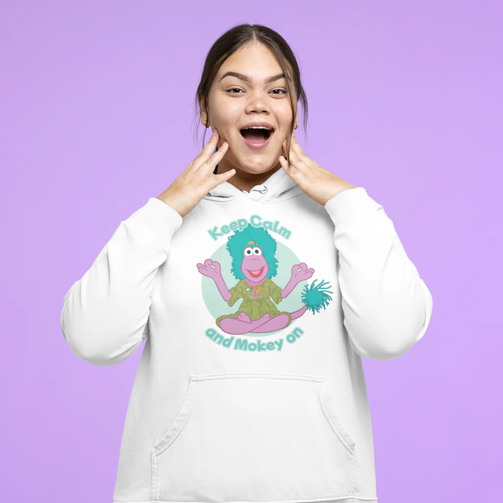 Keep Calm and Mokey on Fraggle Rock Hoodie - Image 3