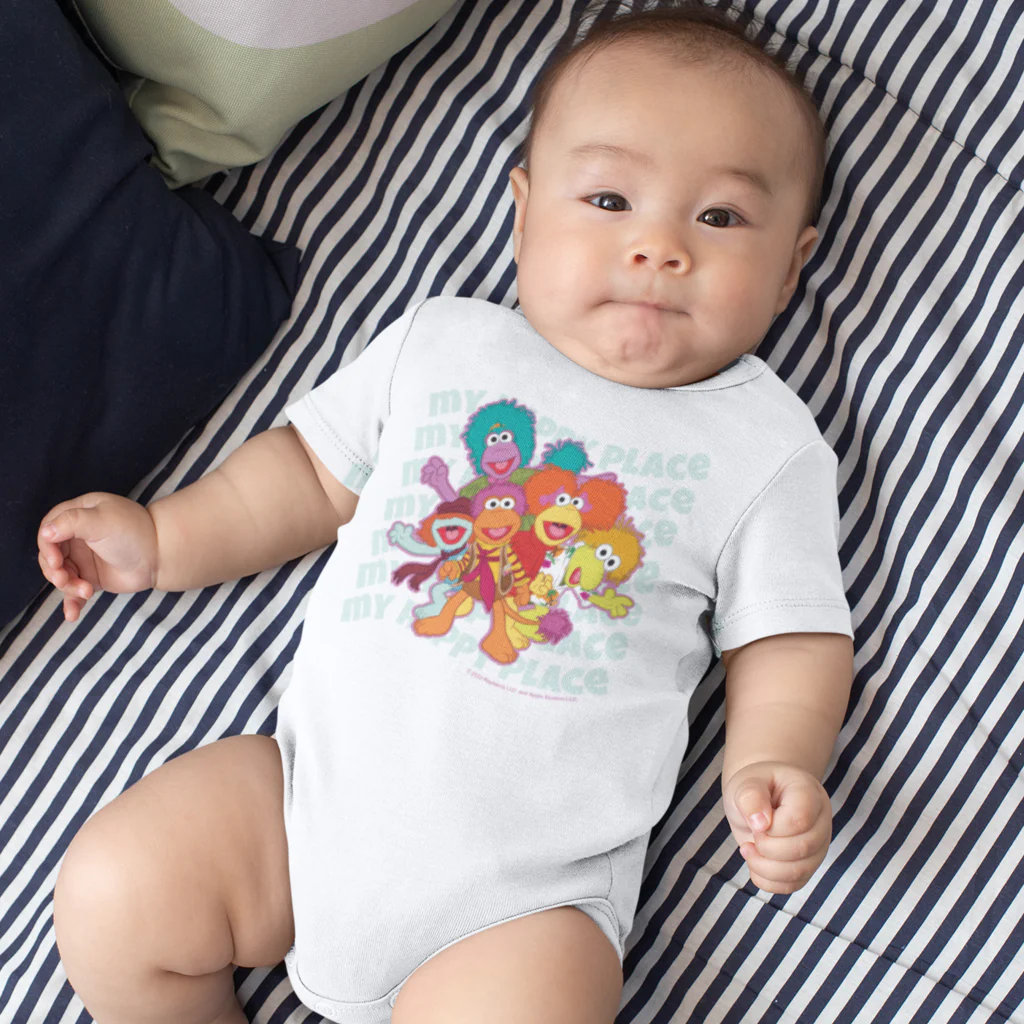 My Happy Place Fraggle Rock Baby Grow - Image 2