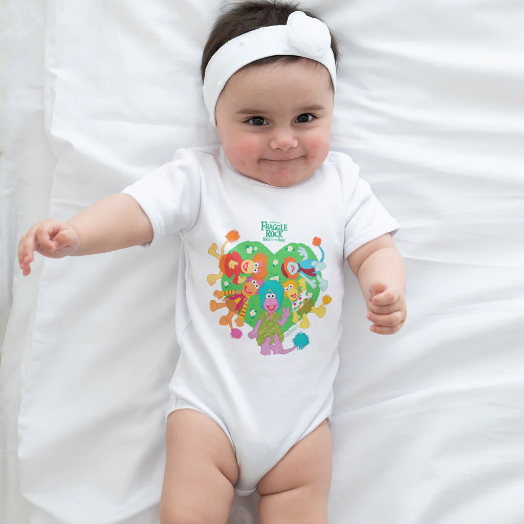The Green Leafy Heart - Fraggle Rock Baby Grow - Image 3